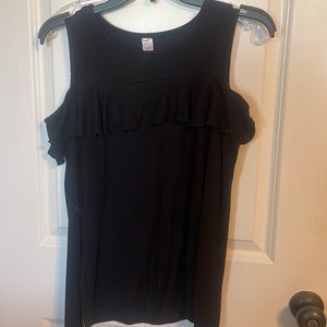 ✨Cold Shoulder Top w/ Ruffles